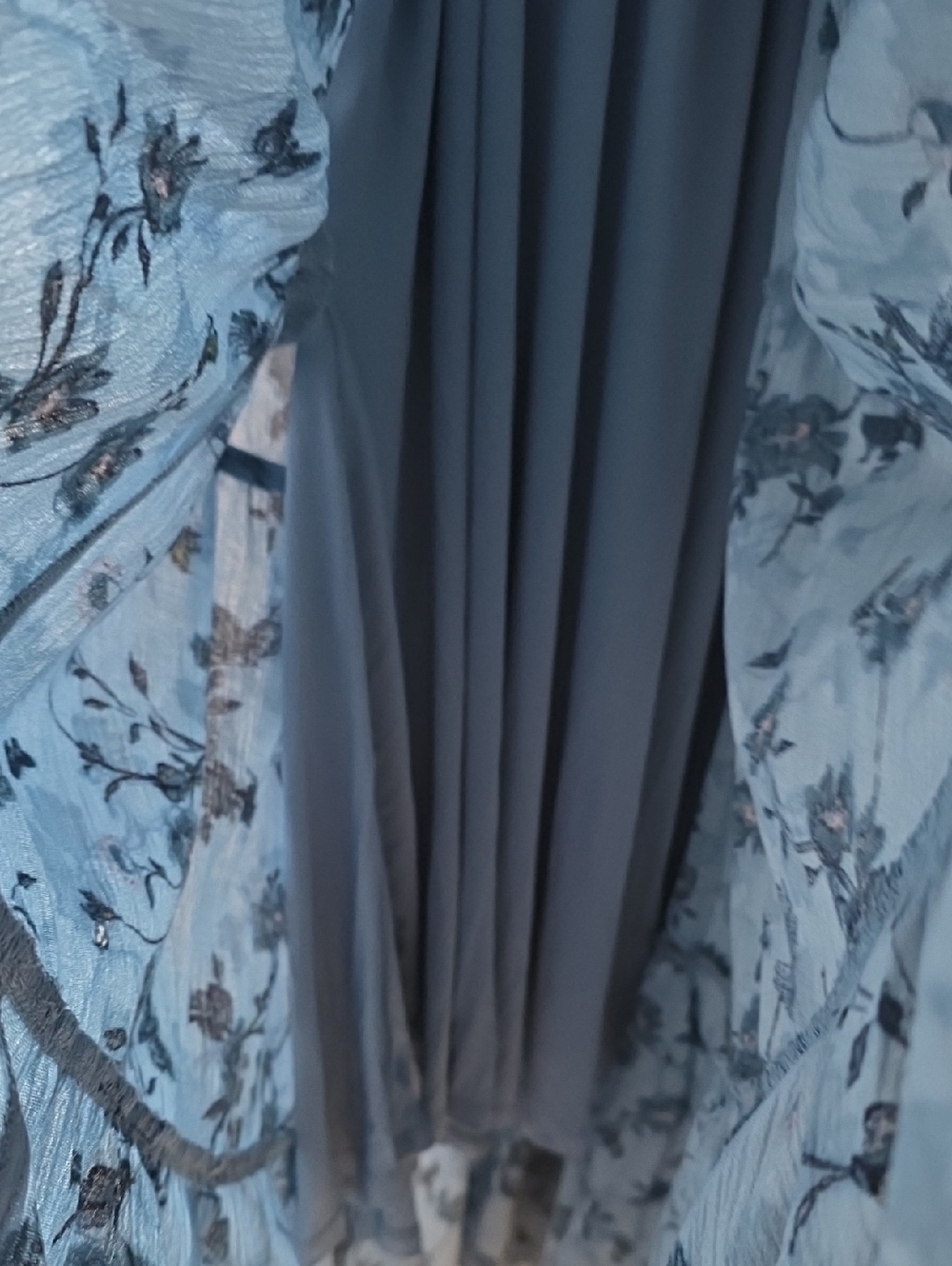 Torrid Blue Floral Smocked Midi Dress - Picture 9 of 9